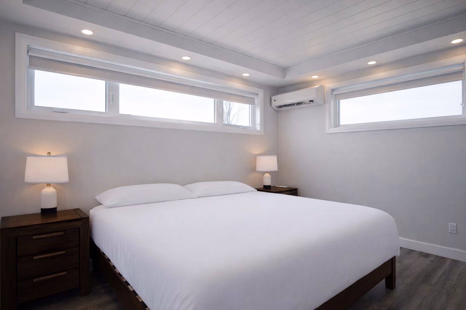Chambre des maîtres moderne et lumineuse